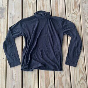 Everlane Black Cotton long sleeve turtleneck Small